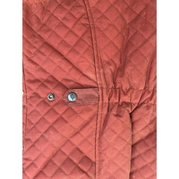 Outback Trading Company Women's Oilskin Quilted Vest Rust Size 2X Waterproof - Picture 11 of 12